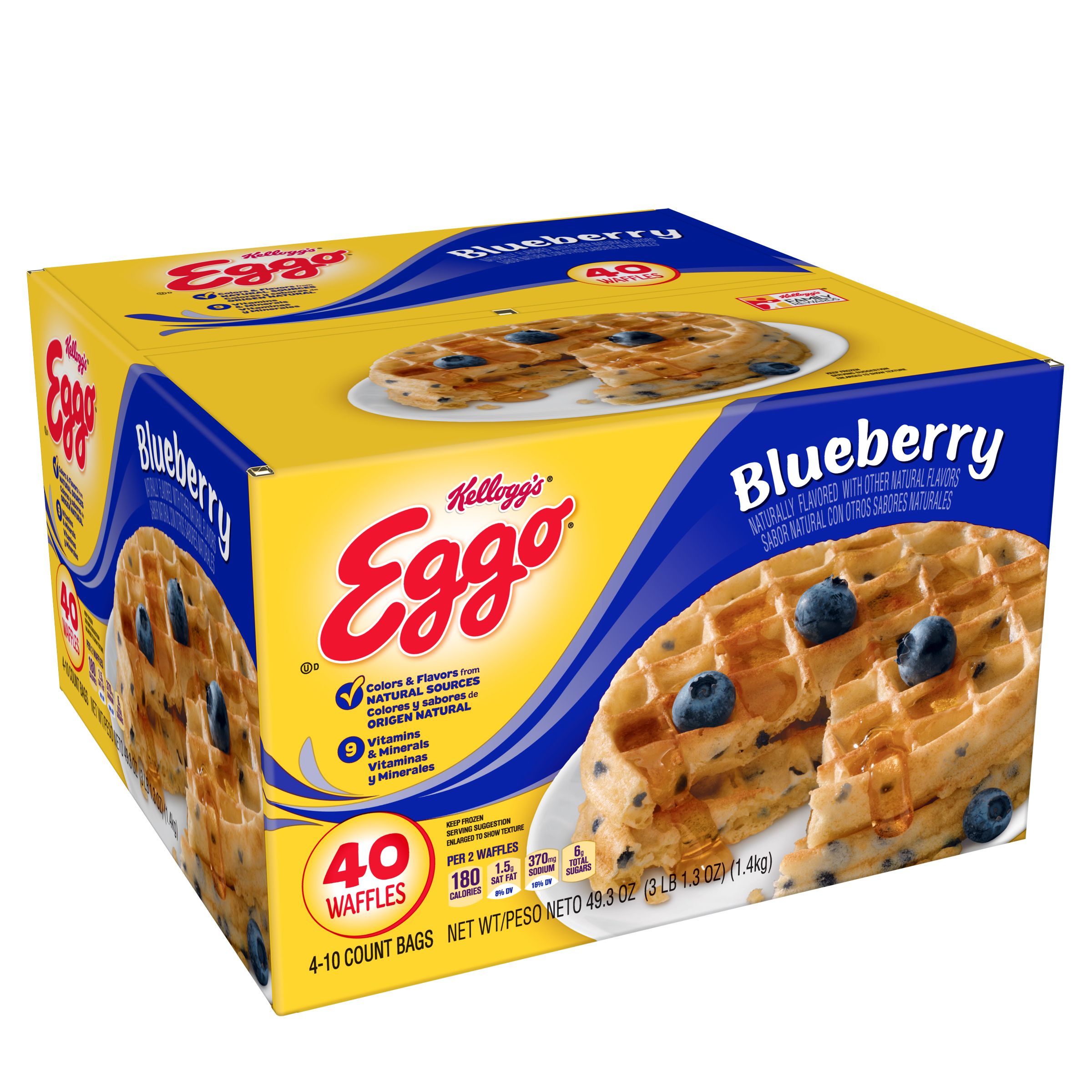 Blueberry Waffles 48 Kellogg S Eggo Everything Food